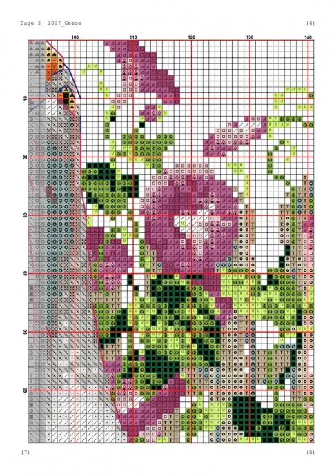 ​Вышиваем гусей