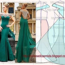 Моделируем вечернее платье с фантазийной спинкой