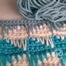 Очень красивый узор для пледа или палантина