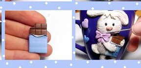 Украшаем чашку зайцем