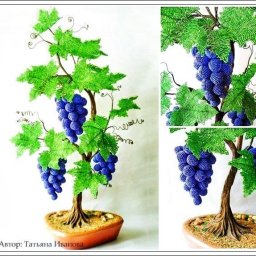 ​Виноград из бисера