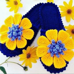 ​Вязаные тапочки