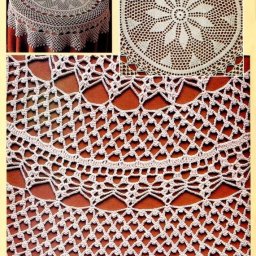 ​Восхитительная скатерть крючком