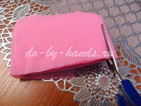 Букет цветов из креп бумаги