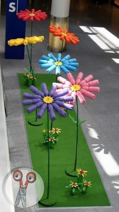 ​Фигуры из пластиковых бутылок