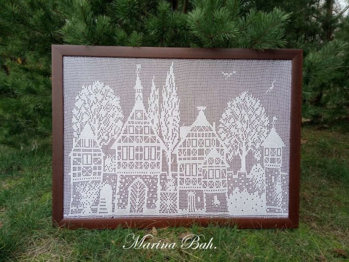 Картина в филейной технике