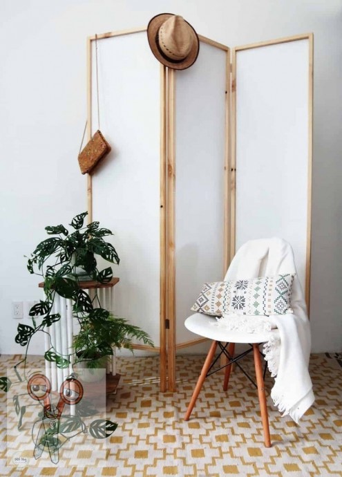 Деревянная ширма