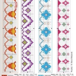 Вышиваем бордюры и узоры на салфетках