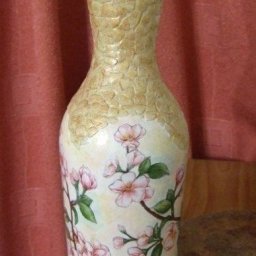 Превращаем пустую бутылку в вазу