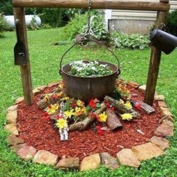 Идеи необычных цветников