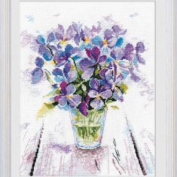 ​Вышитые цветочки: летний букет