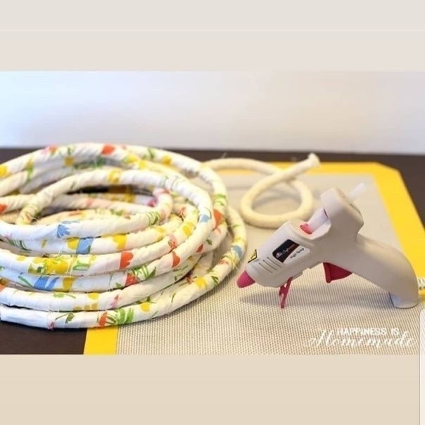 Простые текстильные корзинки