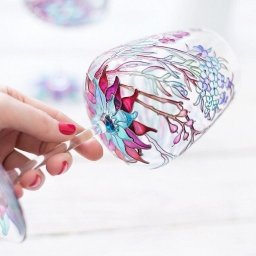 Витражная роспись бокалов