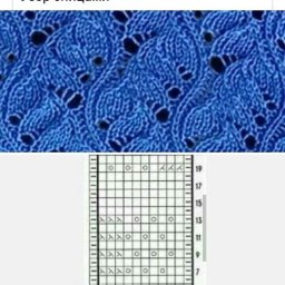 Нежные узоры спицами