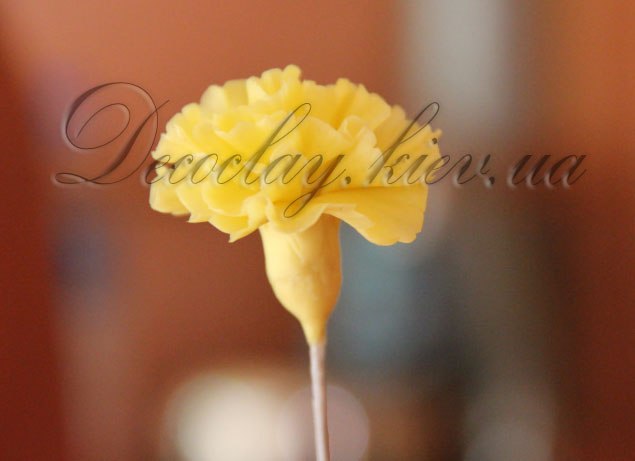 Лепим красивую  правдоподобную гвоздику