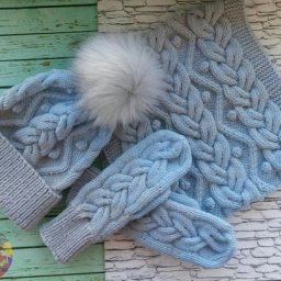 Невероятно красивый и теплый комплект на холода