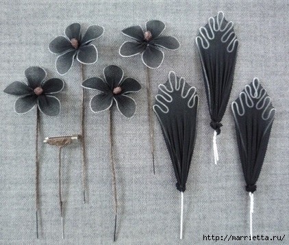 Стильные цветы из капрона Стильные цветы из капрона