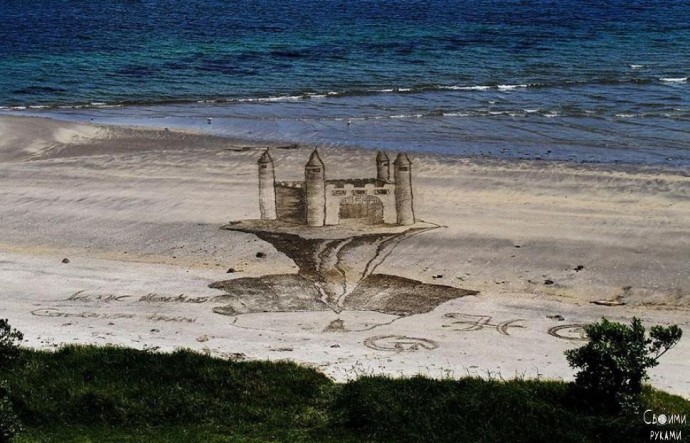 ​3D рисунки на песке