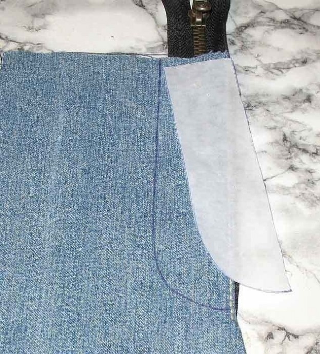 Технология обработки гульфика в джинсах и брюках Технология обработки гульфика в джинсах и брюках