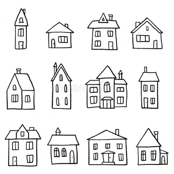 Формы домиков для вашего творчества