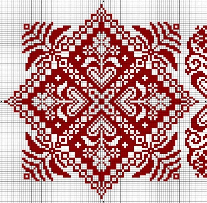 Квадратные мотивы для жаккарда