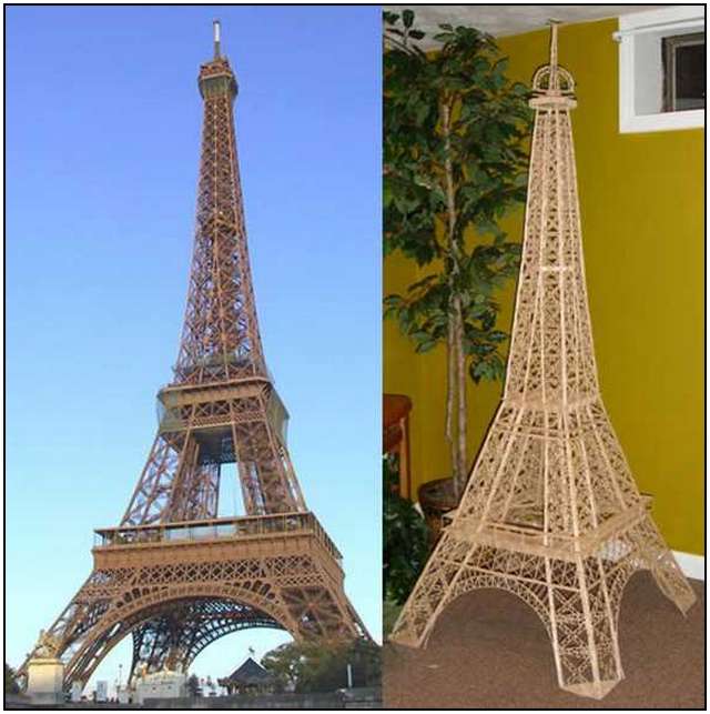 Невероятные скульптуры из зубочисток