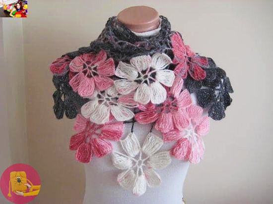Пошаговый мастер-класс: шикарная шаль "Цветы"