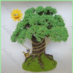 Потрясающая работа из бисера "У лукоморья дуб зелёный": мастер-класс