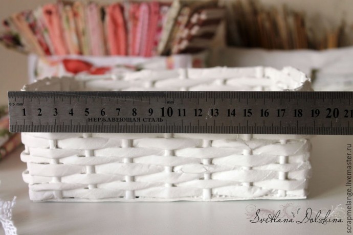 Шьем уютный чехол для корзинки