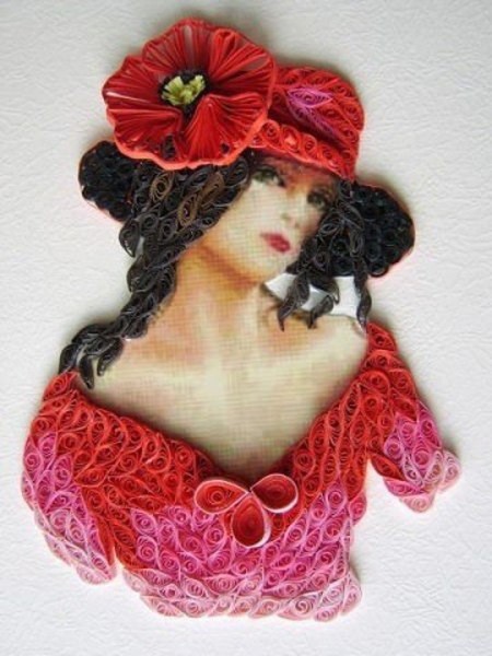 Женские образы в технике квиллинга: отличные идеи для творчества