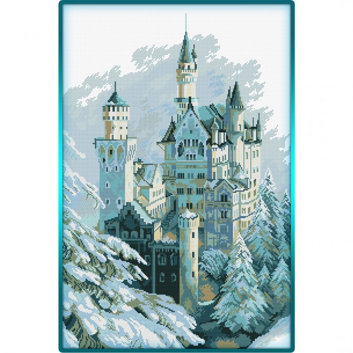 Зимний замок крестом "Castle in Winter"