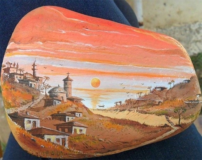 ​Картины на камнях: идеи для вдохновения