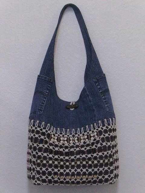 Красивые переделки из старых джинсов