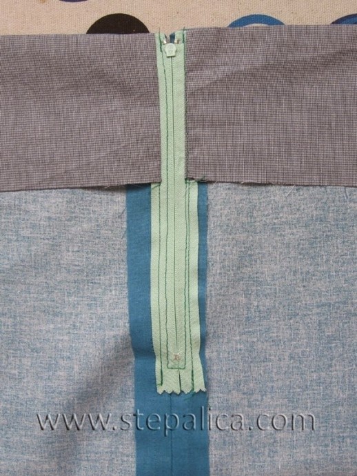 Молния под складку