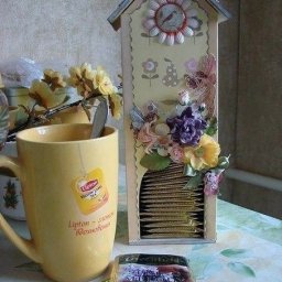 Домик для чайных пакетиков: мастер-класс