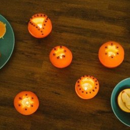 Новогодний декор из апельсинов