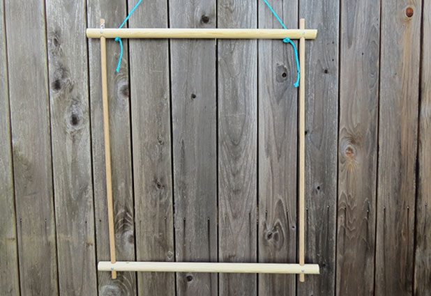 Плетеный гамак для дачи или балкона