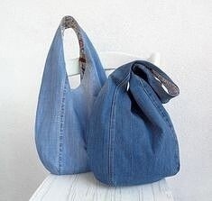 Простые в пошиве сумочки из джинсовой ткани