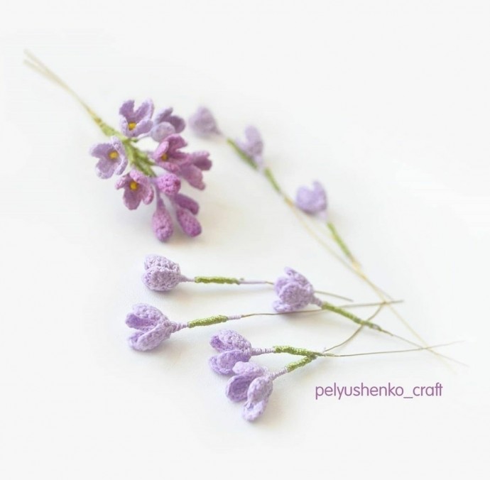 Ветка сирени крючком