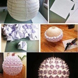 Бумажная люстра