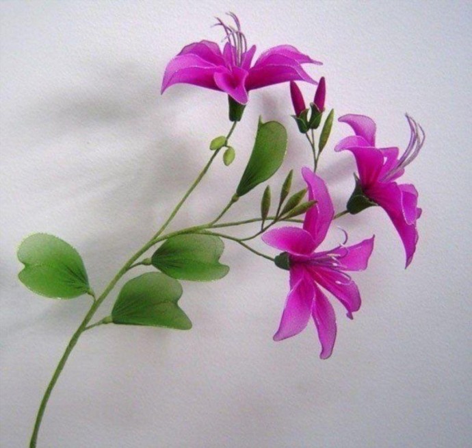 Цвeты из капрона