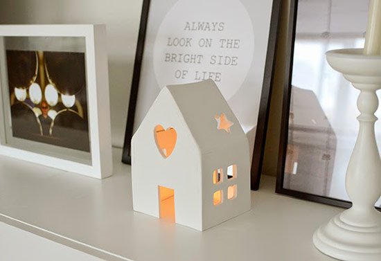 Домик для свечки: мастер-класс