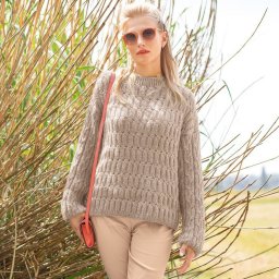 ​Джемпер с рельефным узором для женщин