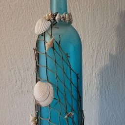 Летние варианты декора бутылок