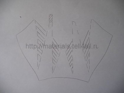 Моделирование нижней части платья в клетку