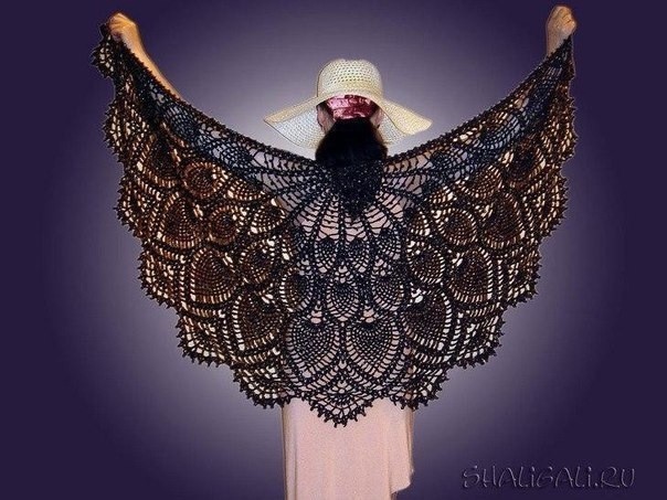 Шаль "Чёрный лебедь" Шаль "Чёрный лебедь"