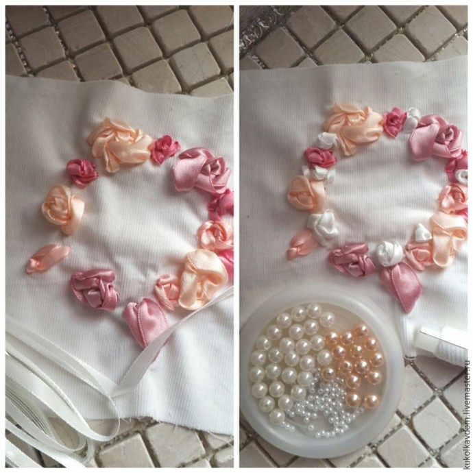 Свадебная подушечка для колец Свадебная подушечка для колец