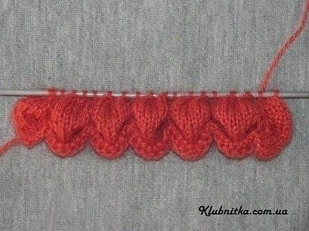 Цветок спицами