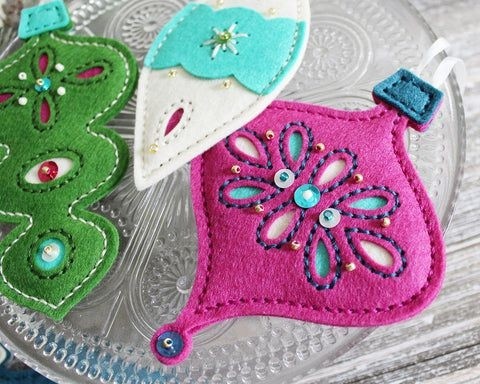 Ёлочные игрушки из фетра