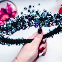 Ободок из бусин